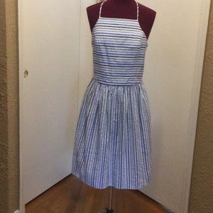 Woman’s striped sundress
